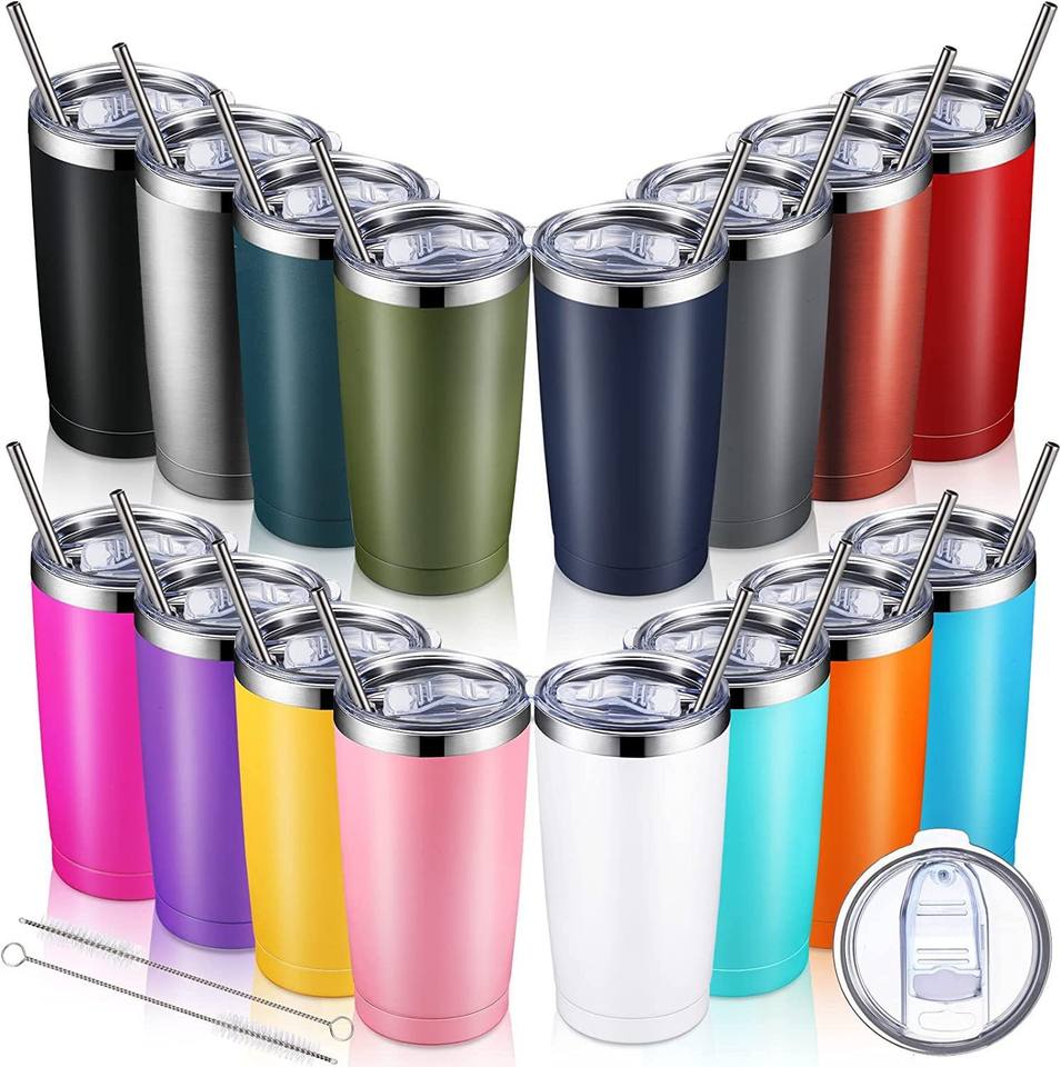 20oz Straight Vacuum Travel Tumbler